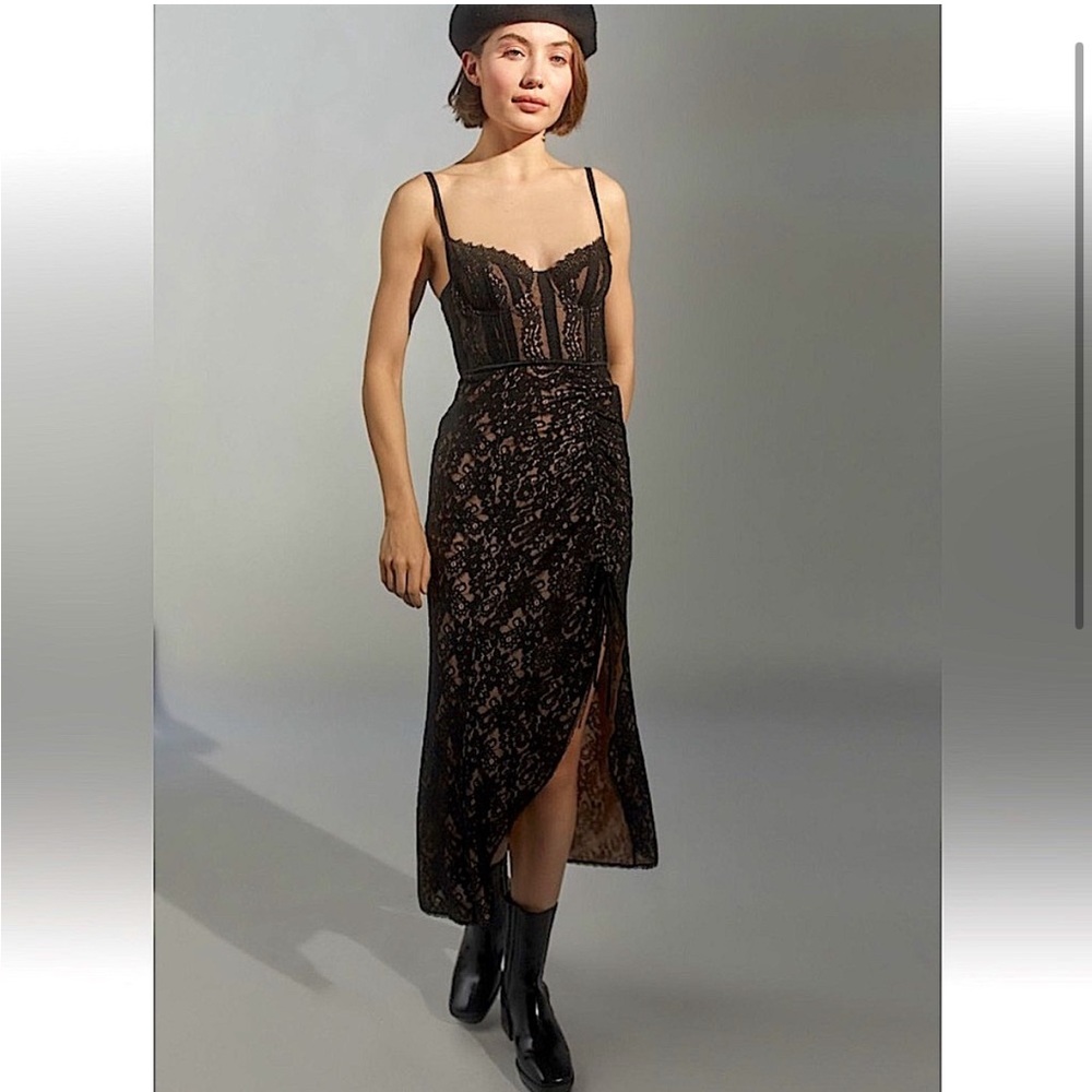 NWT UO Angelica corset midi dress